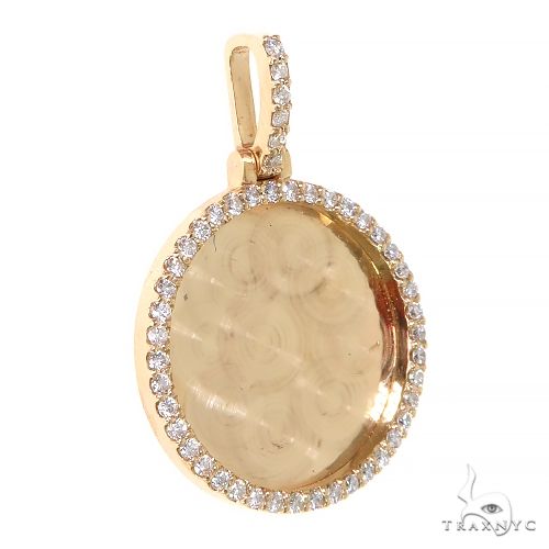 14K Yellow Gold Sweet Memories Collection Diamond Photo Pendant, photo 2 of 6
