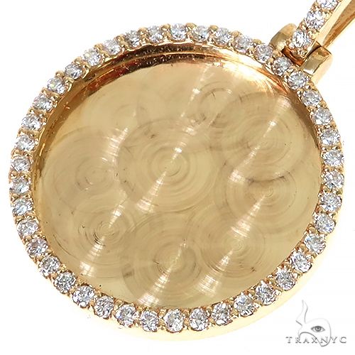14K Yellow Gold Sweet Memories Collection Diamond Photo Pendant, photo 3 of 6