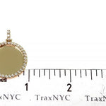 14K Yellow Gold Sweet Memories Collection Medium Diamond Photo Pendant 66278 - Image 6