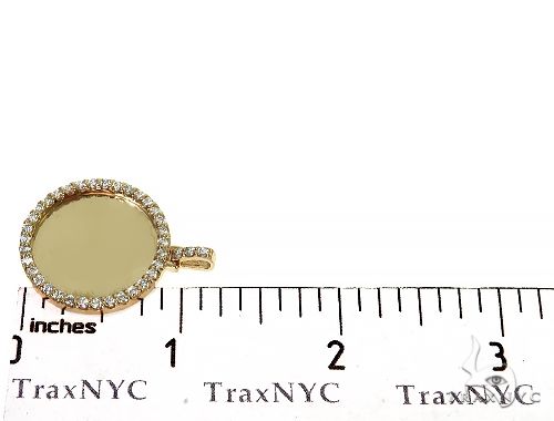 14K Yellow Gold Sweet Memories Collection Medium Diamond Photo Pendant, photo 7 of 8