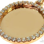 14K Yellow Gold Sweet Memories Collection Medium Diamond Photo Pendant 66277 - Image 4