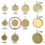 14K Yellow Gold Sweet Memories Collection Medium Diamond Photo Pendant 66278 - Image 8