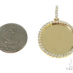 14K Yellow Gold Sweet Memories Collection Medium Diamond Photo Pendant 66281 - Image 4