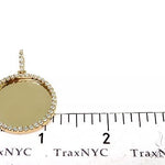 14K Yellow Gold Sweet Memories Collection Medium Diamond Photo Pendant 66281 - Image 5