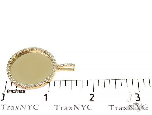 14K Yellow Gold Sweet Memories Collection Medium Diamond Photo Pendant 66280 - Image 6