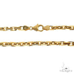 14K Yellow Gold Thin Diamond Cut Solid Anchor Cable Link 18 Inches 3.7mm 70254 - Image 4