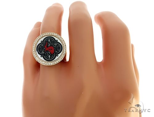 14K Yellow Gold TraxNYC Diamond Photo Ring 65762 - Image 7