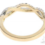14K Yellow Gold Twisted Diamond Band 65298 - Image 4