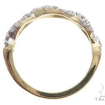 14K Yellow Gold Twisted Diamond Band 65298 - Image 5