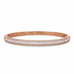 Baguette Line Diamond Bangle 71319