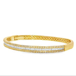Baguette Line Diamond Bangle 71319