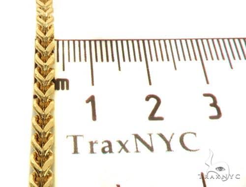 14k Yellow gold Hollow Franco Link Chain 4.5mm  26 Inches   65555 - Image 5