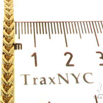 14k Yellow Gold Hollow Franco Link Chain  3.5mm 26 Inches  57294 - Image 7