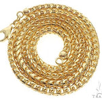 14k Yellow Gold Solid Franco Link  24 Inches 3.8mm   57288 - Image 3