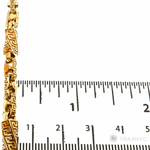 14K yellow gold Greek key link chain, 20 inches, 5.5mm men's style, assorted links.