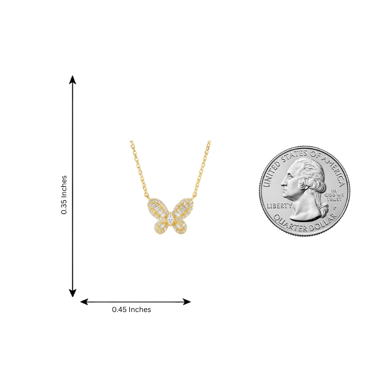 Butterfly Luxe Diamond Necklace 71393