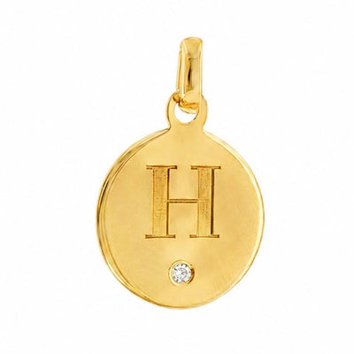 14K Custom Letter Diamond Pendant 71436