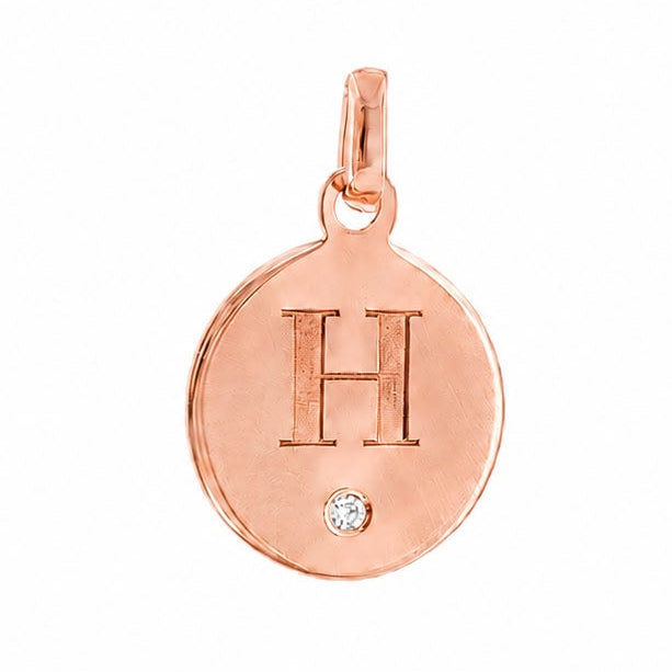 14K Custom Letter Diamond Pendant 71436