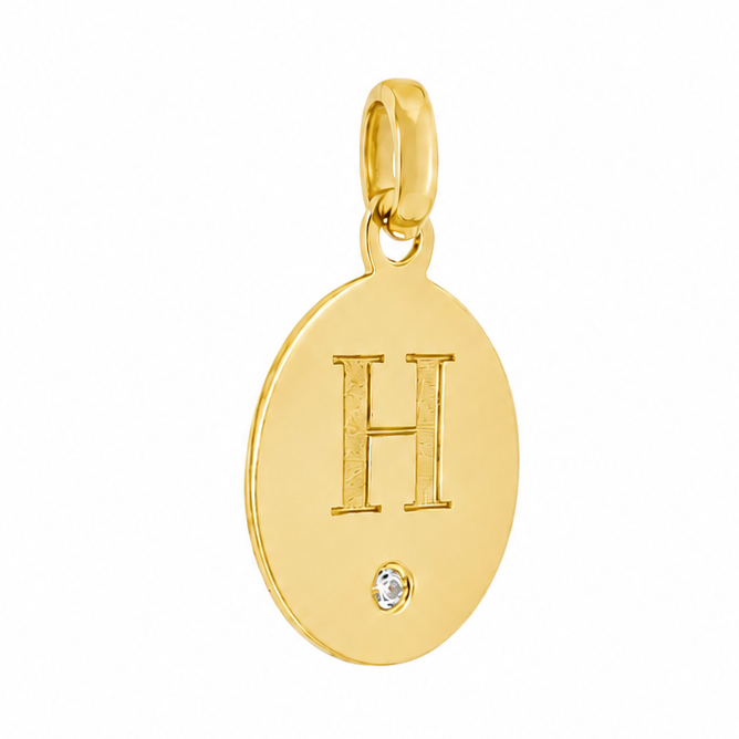 14K Custom Letter Diamond Pendant 71436