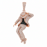 14K Diamond Moonwalk Pendant 71438