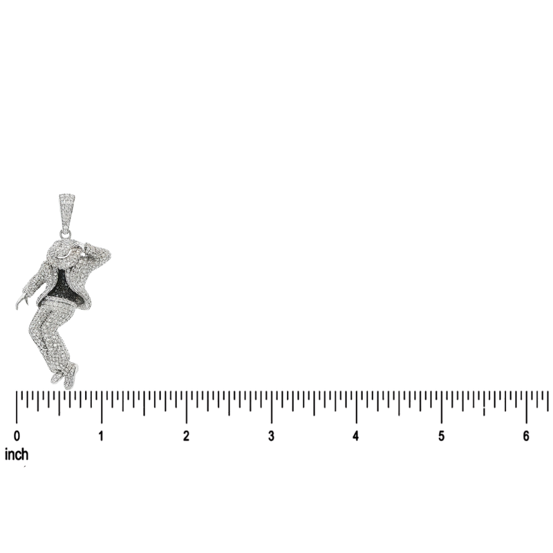 14K Diamond Moonwalk Pendant, view 7