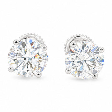 14K Gold 1.50ct each Diamond Stud Earrings (Lab) 68463 - TRAX1