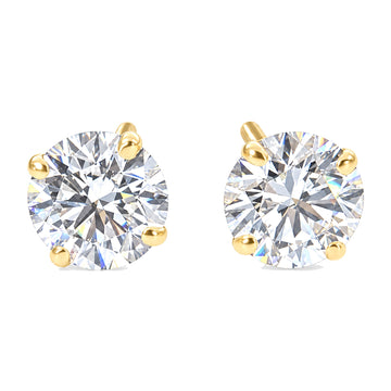 14K Gold 1.5 Ctw Round-Cut Lab-Grown Diamond Studs 68465 - TRAX1