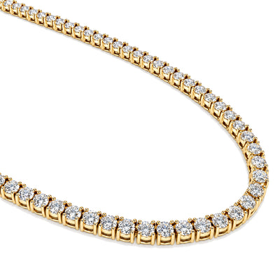 14K Gold 20 PT Lab-Grown Diamond Tennis Chain