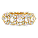14K Gold 25 Pointer Upside Down Asscher Lab-Grown Diamond Eternity Band 70832
