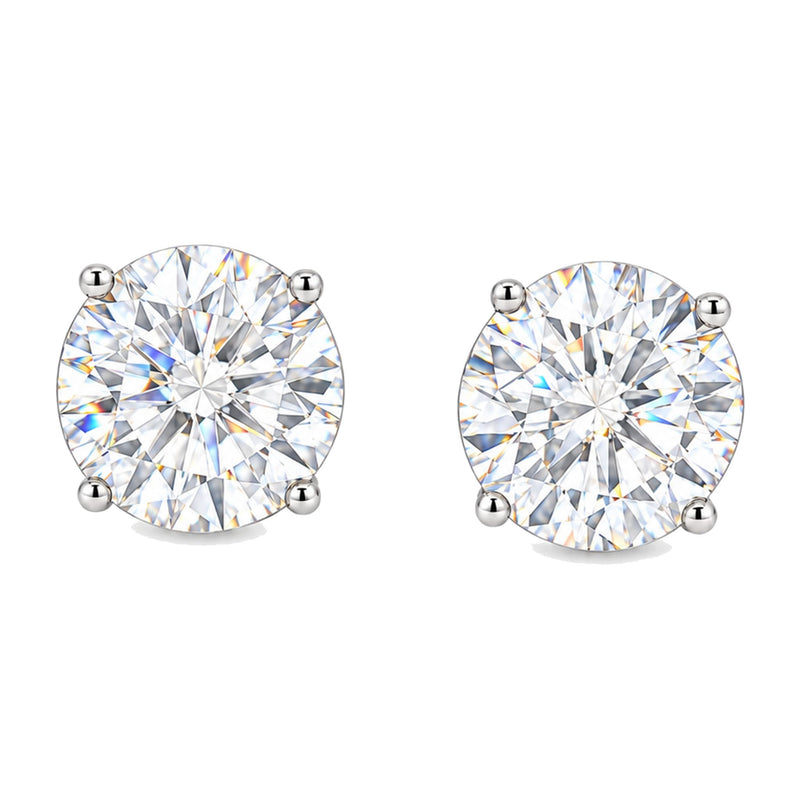 14K Gold 8 Ctw Round-Cut Diamond Studs (Lab) 70865 - TRAX2