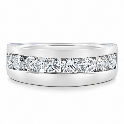 14K Gold Channel Diamond Ring 67801
