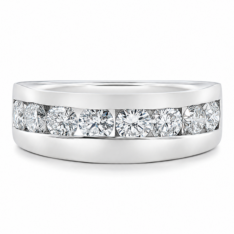 14K Gold Channel Diamond Ring 67801