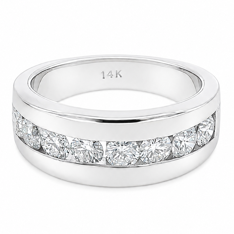 14K Gold Channel Diamond Ring 67801