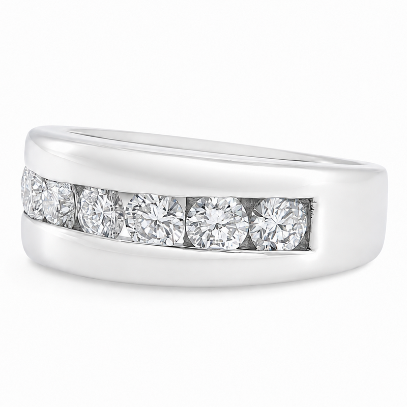 14K Gold Channel Diamond Ring 67801