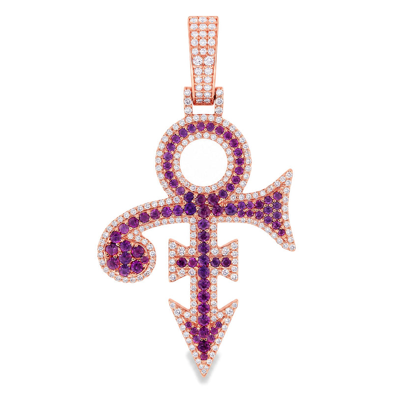 14K Gold Custom Made Diamond Pendant, view 2