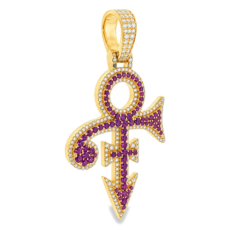 14K Gold Custom Made Diamond Pendant, view 4