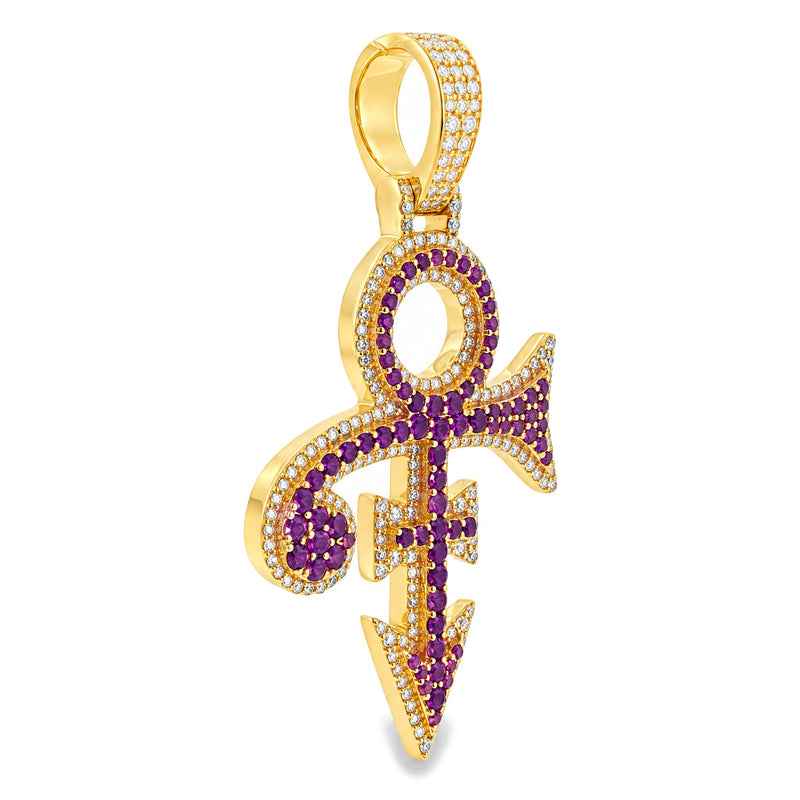 14K Gold Custom Made Diamond Pendant, view 6