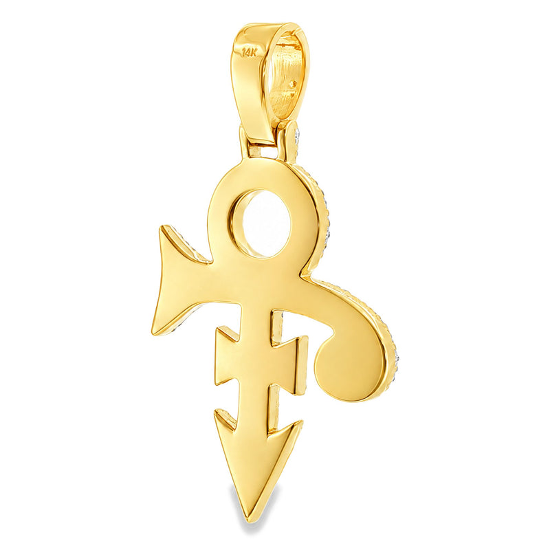 14K Gold Custom Made Diamond Pendant, view 8