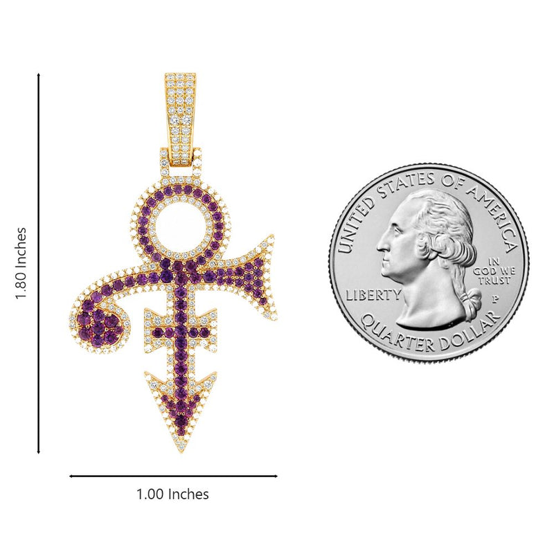 14K Gold Custom Made Diamond Pendant, view 9