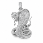 14K Gold Diamond Cobra Pendant 67271