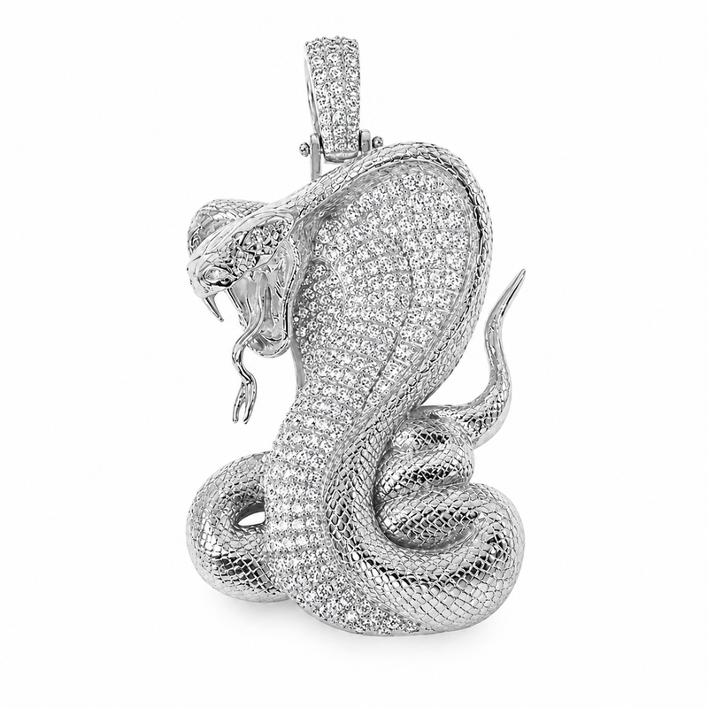 14K Gold Diamond Cobra Pendant 67271