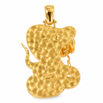 14K Gold Diamond Cobra Pendant 67271