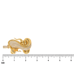 14K Gold Diamond Cobra Pendant 67271