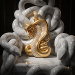 14K Gold Diamond Cobra Pendant 67271