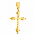 14K Gold Diamond Cross Pendant 65302