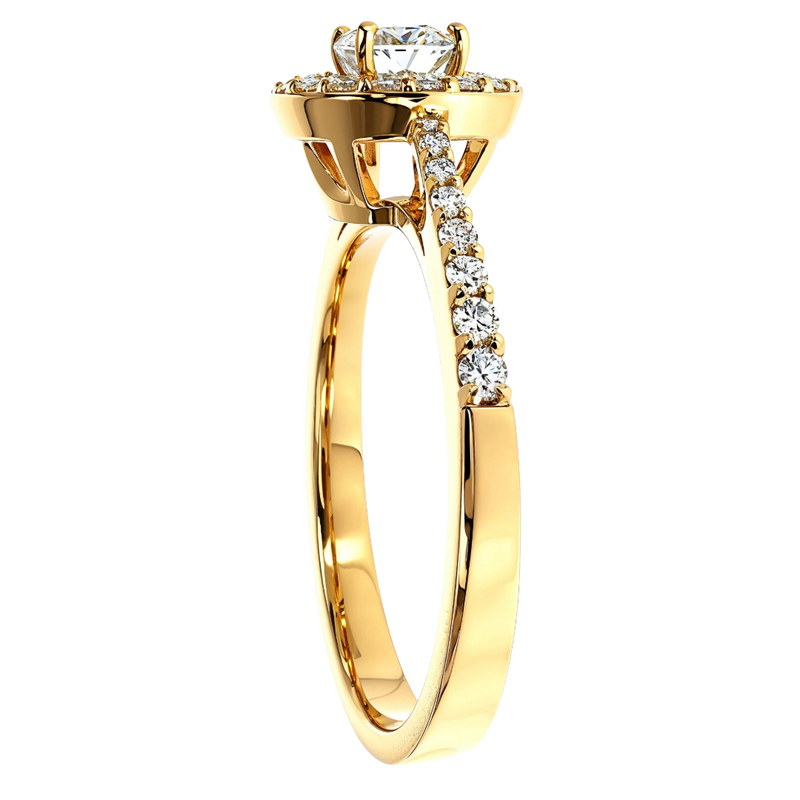 14K Gold Diamond Engagement Ring, photo 3 of 6
