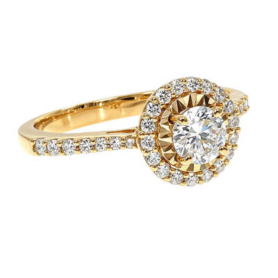 14K Gold Diamond Engagement Ring