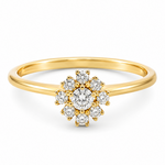 14K Gold Diamond Ring 65689