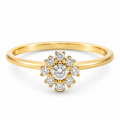 14K Gold Diamond Ring 65689