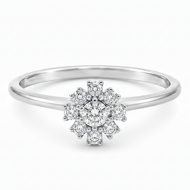 14K Gold Diamond Ring 65689